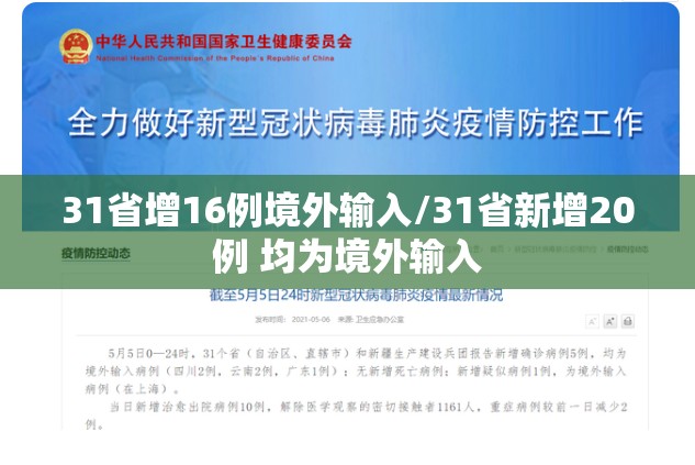 31省增16例境外输入/31省新增20例 均为境外输入