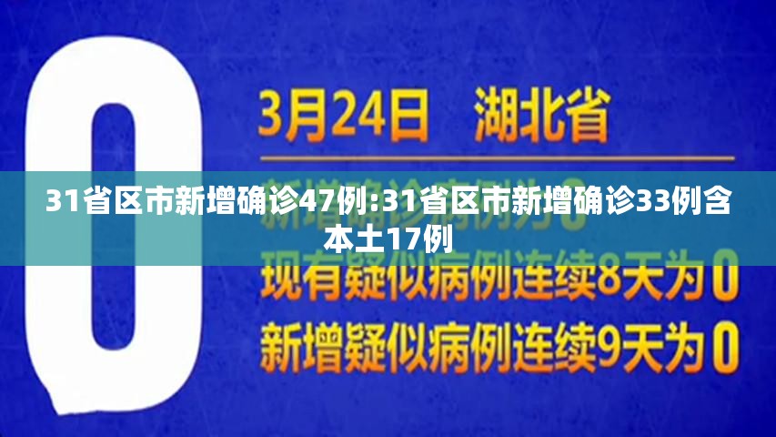 31省区市新增确诊47例:31省区市新增确诊33例含本土17例