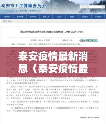 泰安疫情最新消息（泰安疫情最新信息）