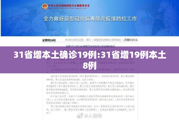31省增本土确诊19例:31省增19例本土8例