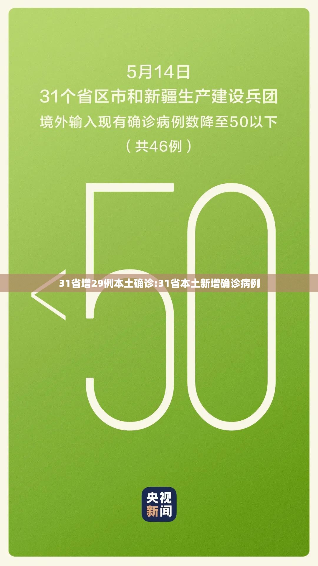 31省增29例本土确诊:31省本土新增确诊病例