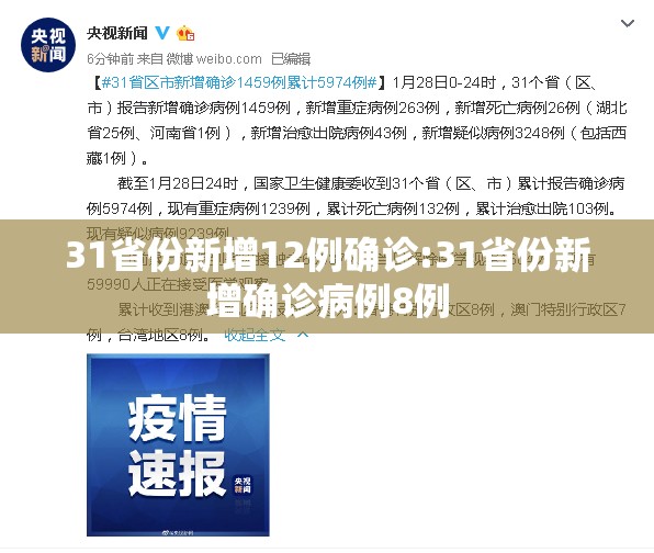31省份新增12例确诊:31省份新增确诊病例8例