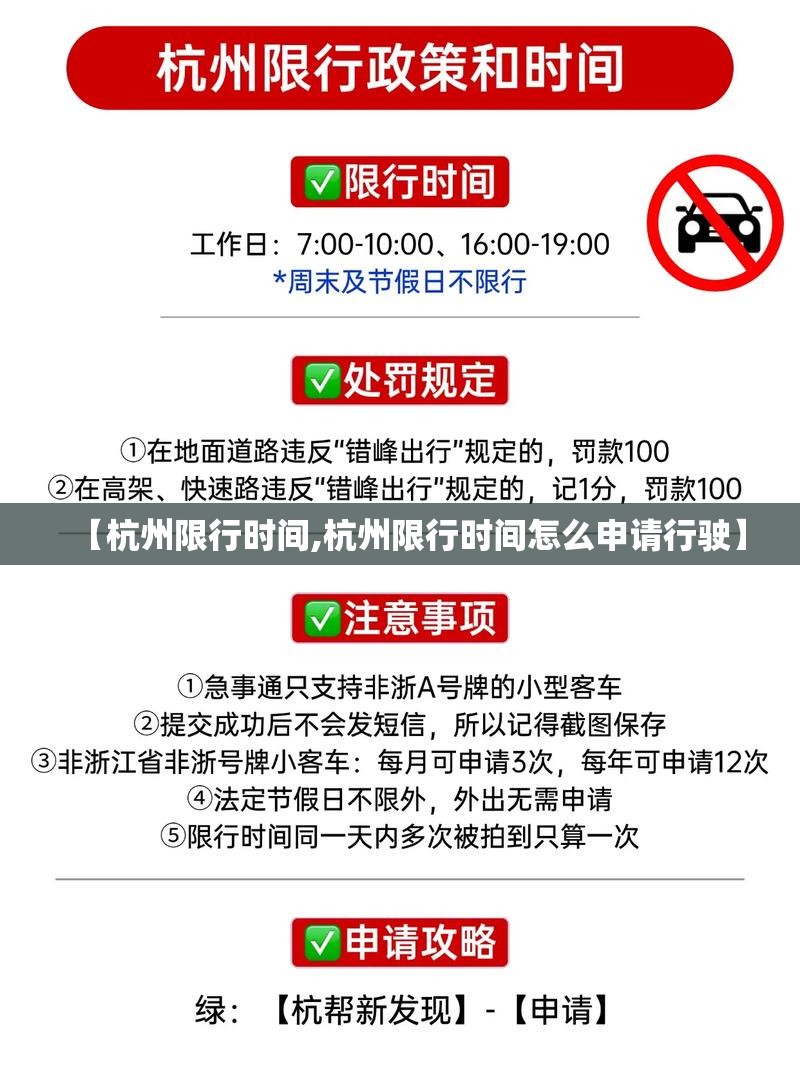 【杭州限行时间,杭州限行时间怎么申请行驶】