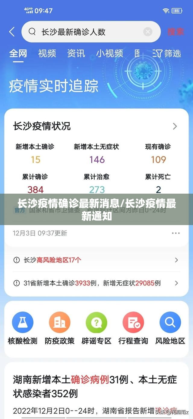 长沙疫情确诊最新消息/长沙疫情最新通知