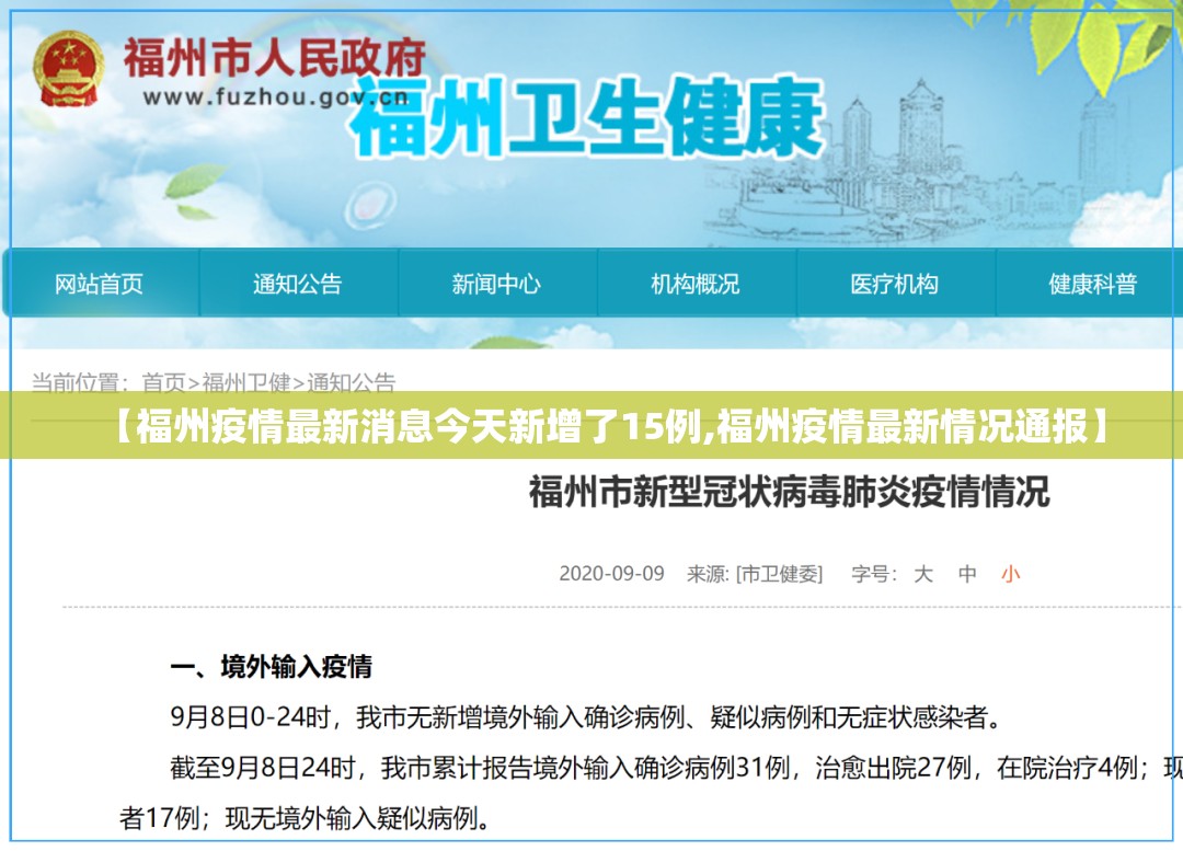 【福州疫情最新消息今天新增了15例,福州疫情最新情况通报】