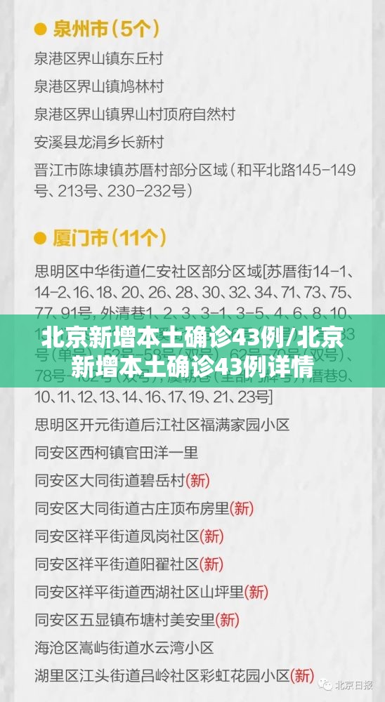 北京新增本土确诊43例/北京新增本土确诊43例详情 北京新增本土确诊43例/北京新增本土确诊43例详情