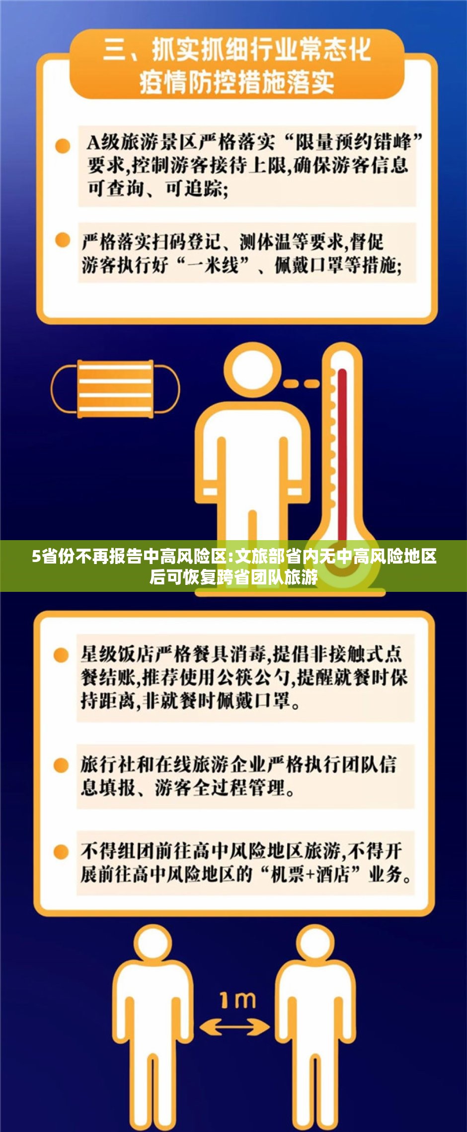 5省份不再报告中高风险区:文旅部省内无中高风险地区后可恢复跨省团队旅游