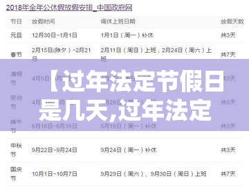 【过年法定节假日是几天,过年法定节假日是几天高速免费吗】