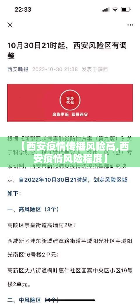 【西安疫情传播风险高,西安疫情风险程度】