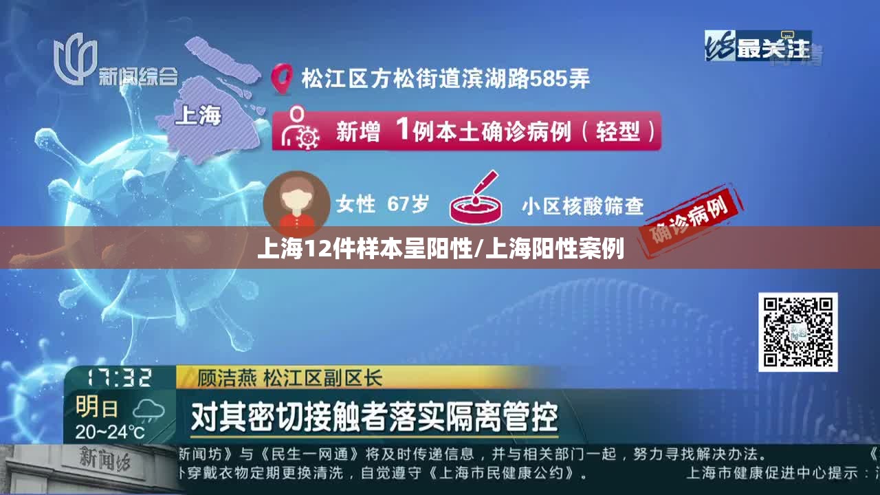 上海12件样本呈阳性/上海阳性案例