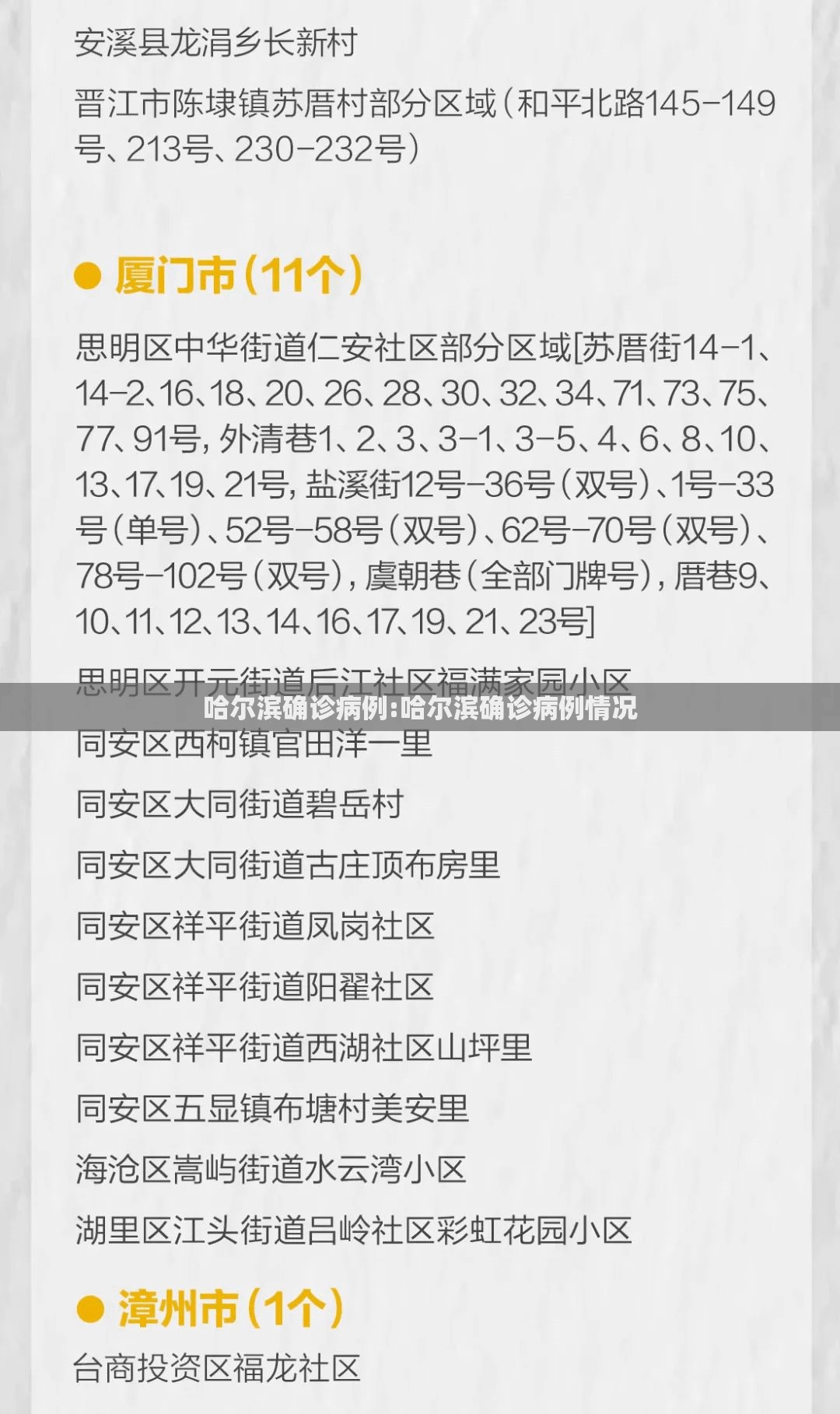 哈尔滨确诊病例:哈尔滨确诊病例情况