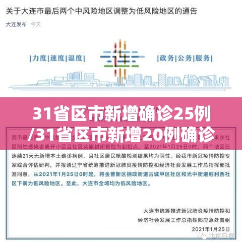 31省区市新增确诊25例/31省区市新增20例确诊病例 新闻 31省区市新增确诊25例/31省区市新增20例确诊病例 新闻