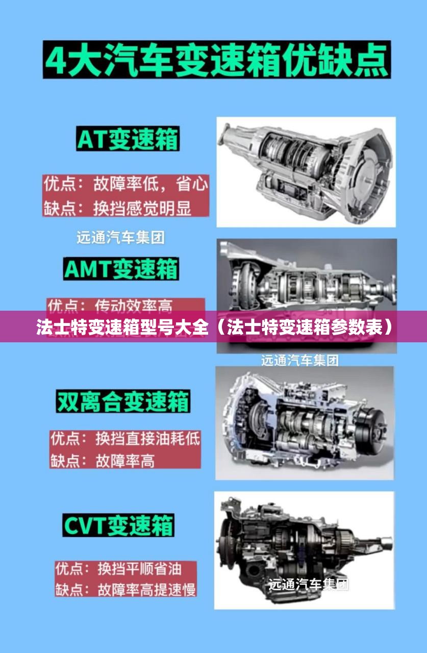 法士特变速箱型号大全（法士特变速箱参数表）