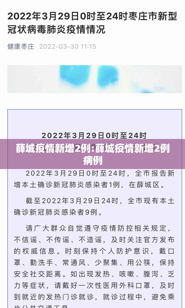 薛城疫情新增2例:薛城疫情新增2例病例
