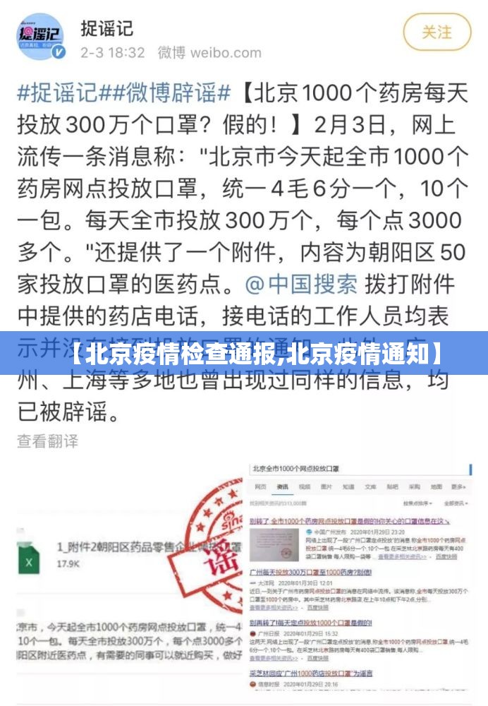 【北京疫情检查通报,北京疫情通知】