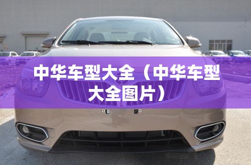 中华车型大全(中华车型大全图片) 中华车型大全(中华车型大全图片)