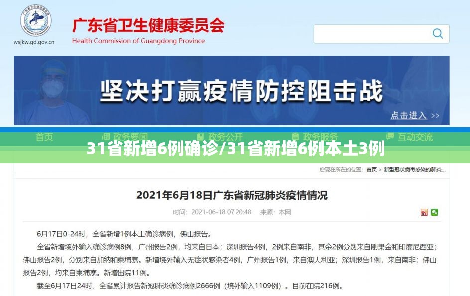 31省新增6例确诊/31省新增6例本土3例