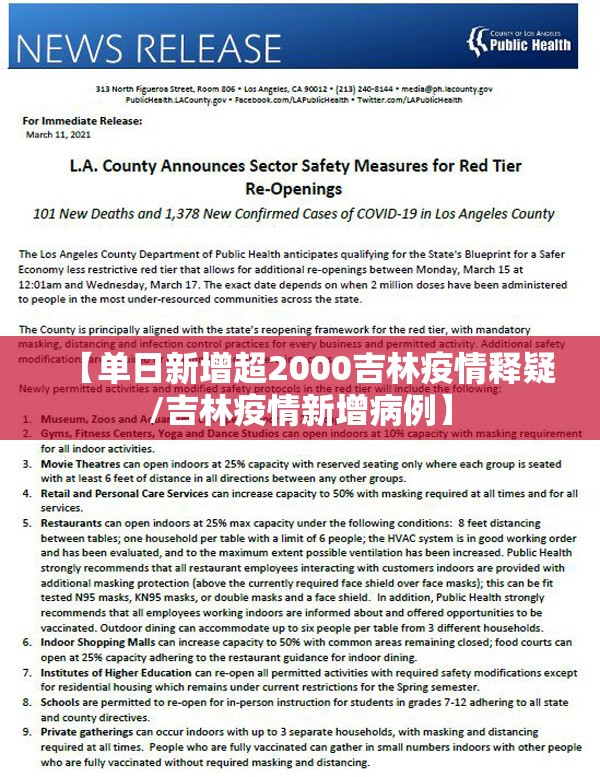 【单日新增超2000吉林疫情释疑/吉林疫情新增病例】