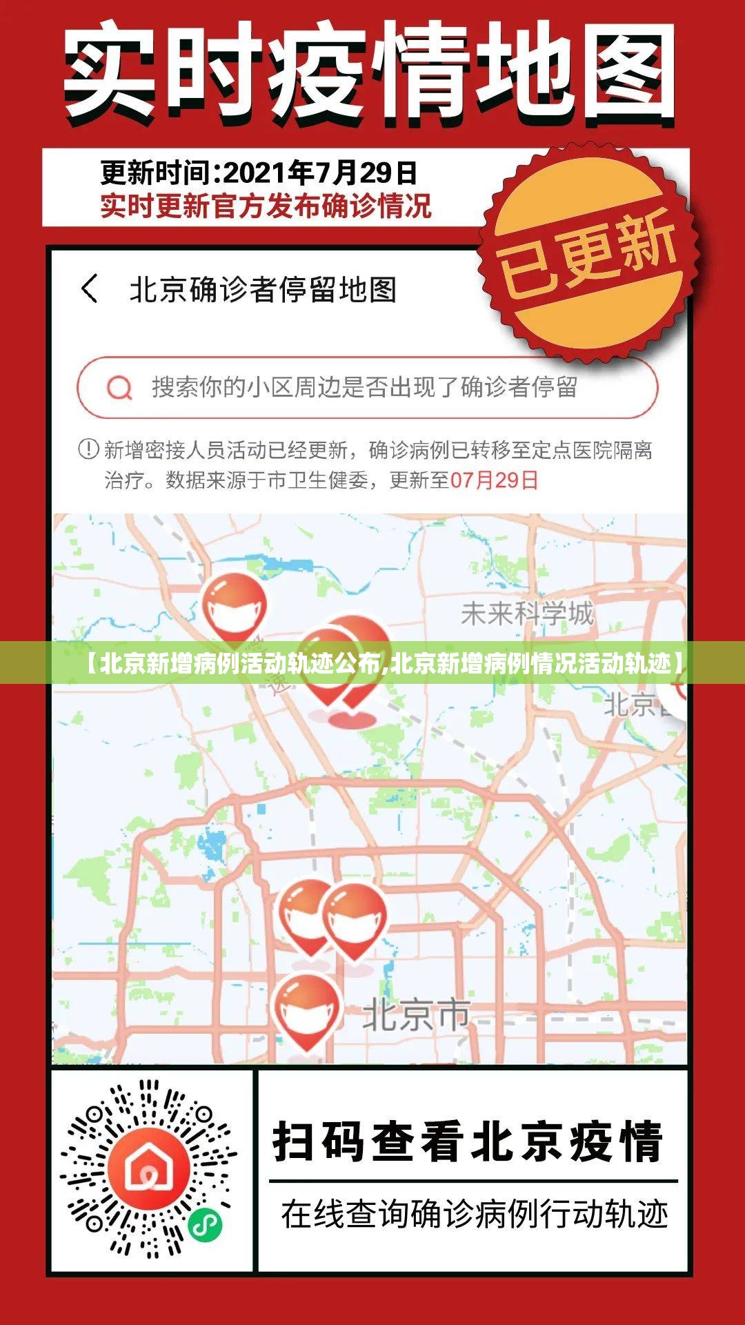 【北京新增病例活动轨迹公布,北京新增病例情况活动轨迹】 【北京新增病例活动轨迹公布,北京新增病例情况活动轨迹】