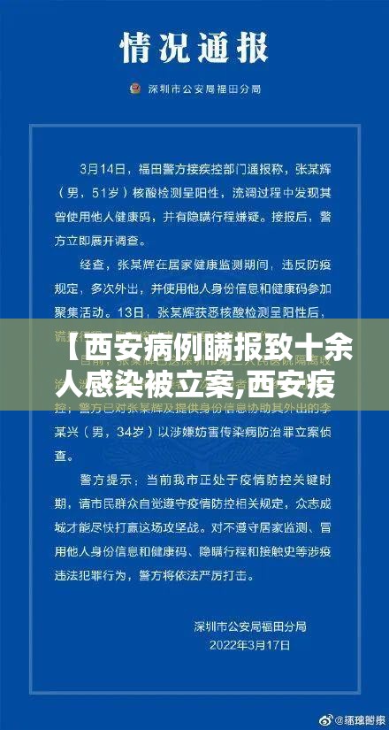 【西安病例瞒报致十余人感染被立案,西安疫情谎报】