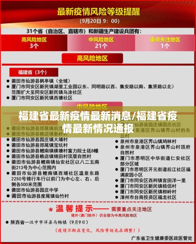 福建省最新疫情最新消息/福建省疫情最新情况通报