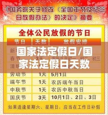 国家法定假日/国家法定假日天数