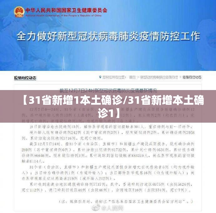 【31省新增1本土确诊/31省新增本土确诊1】 【31省新增1本土确诊/31省新增本土确诊1】
