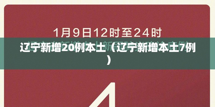 辽宁新增20例本土（辽宁新增本土7例）