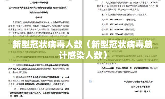 新型冠状病毒人数（新型冠状病毒总计感染人数）