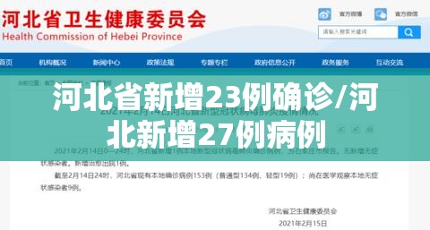 河北省新增23例确诊/河北新增27例病例