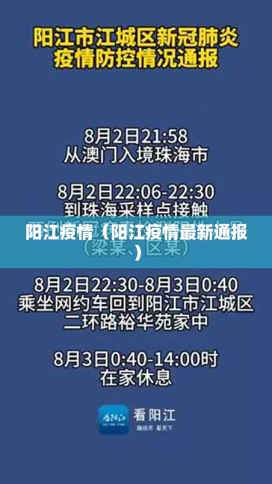阳江疫情(阳江疫情最新通报) 阳江疫情(阳江疫情最新通报)