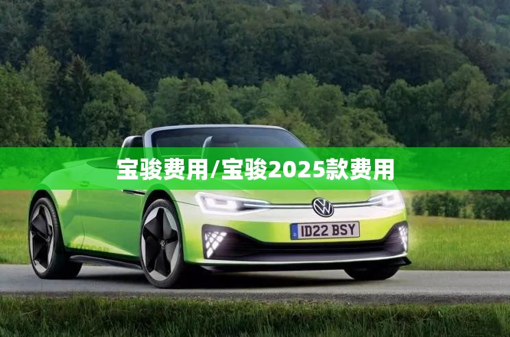 宝骏费用/宝骏2025款费用