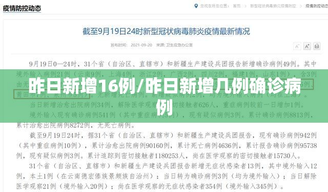 昨日新增16例/昨日新增几例确诊病例
