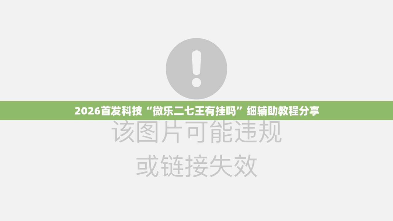 2026首发科技“微乐二七王有挂吗”细辅助教程分享