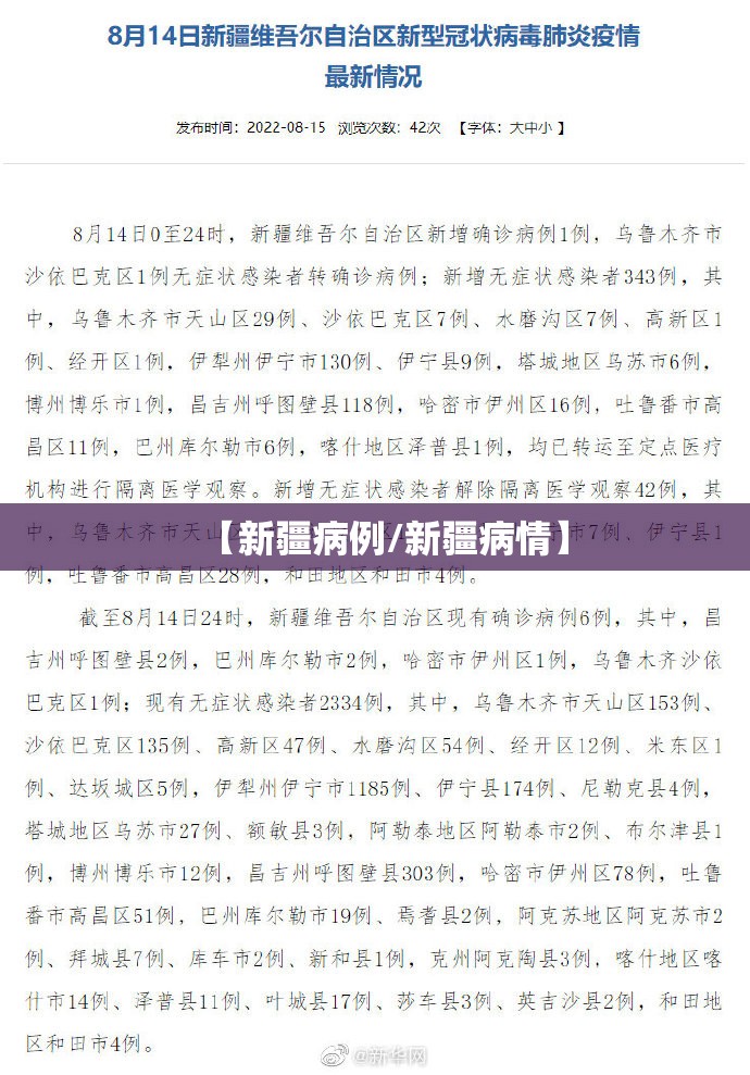 【新疆病例/新疆病情】