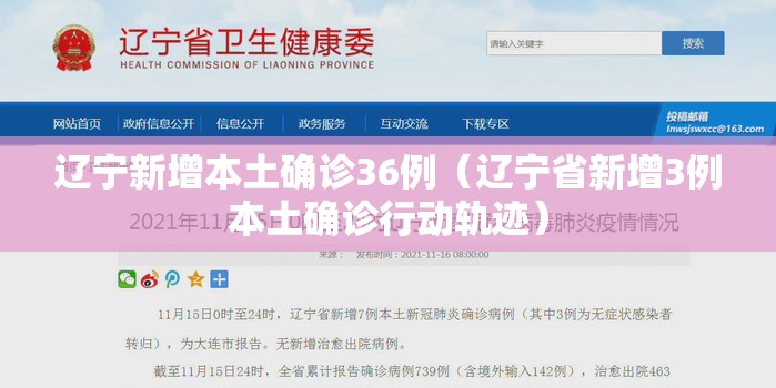 辽宁新增本土确诊36例(辽宁省新增3例本土确诊行动轨迹) 辽宁新增本土确诊36例(辽宁省新增3例本土确诊行动轨迹)
