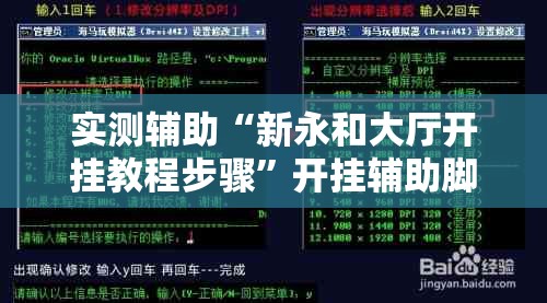 实测辅助“新永和大厅开挂教程步骤”开挂辅助脚本+详细开挂安装教程