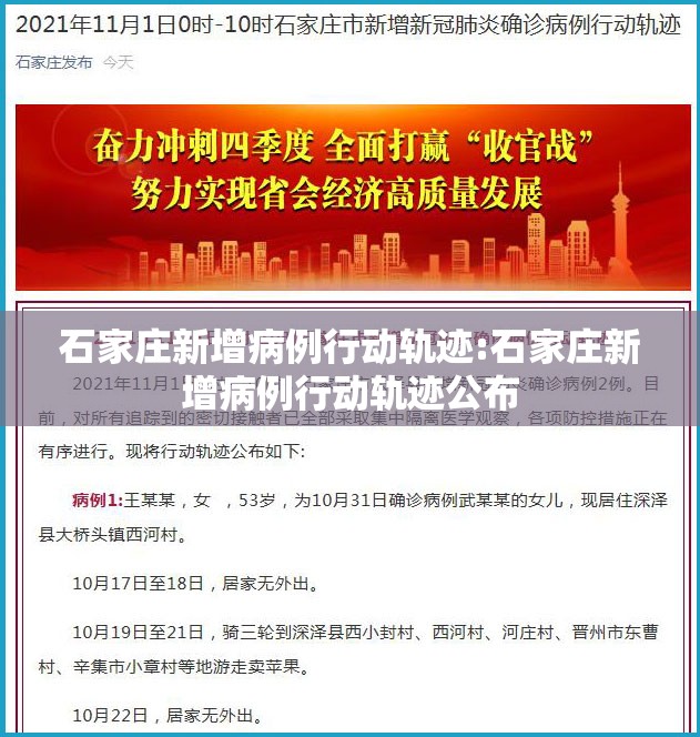 石家庄新增病例行动轨迹:石家庄新增病例行动轨迹公布