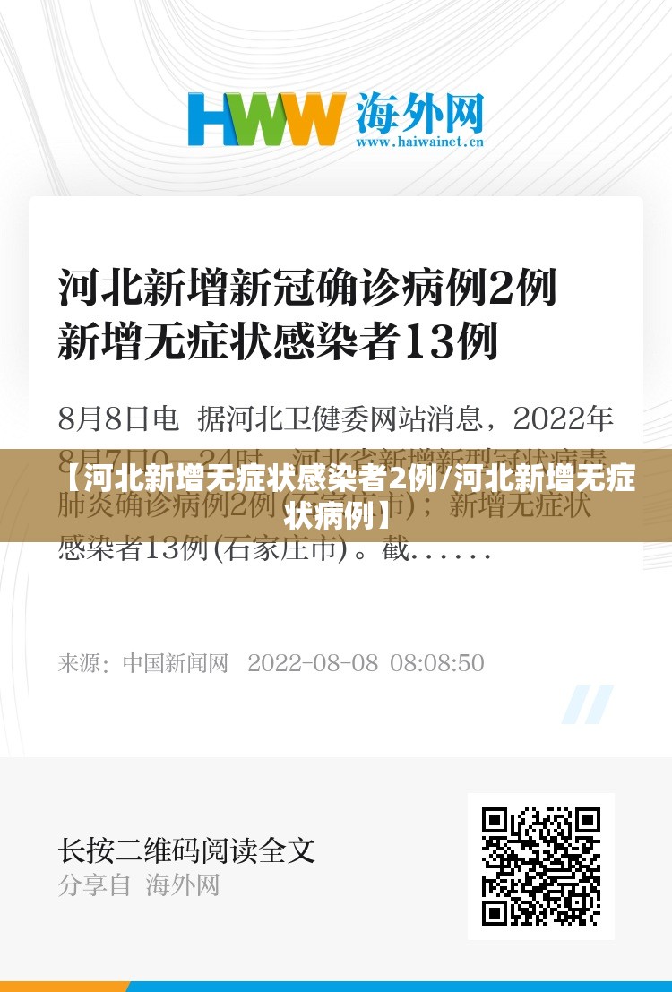 【河北新增无症状感染者2例/河北新增无症状病例】