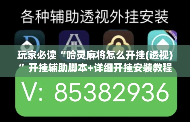玩家必读“哈灵麻将怎么开挂(透视)”开挂辅助脚本+详细开挂安装教程