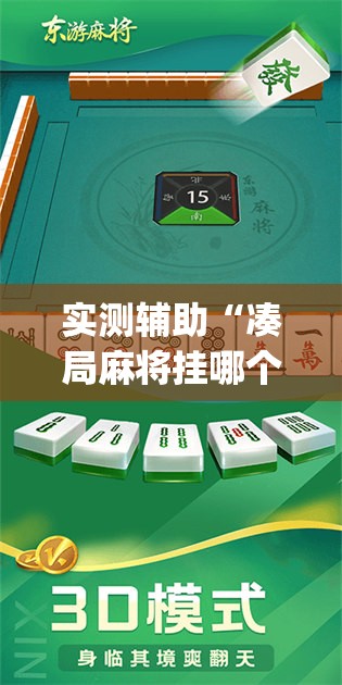 实测辅助“凑局麻将挂哪个软件最厉害”开挂(透视)辅助神器