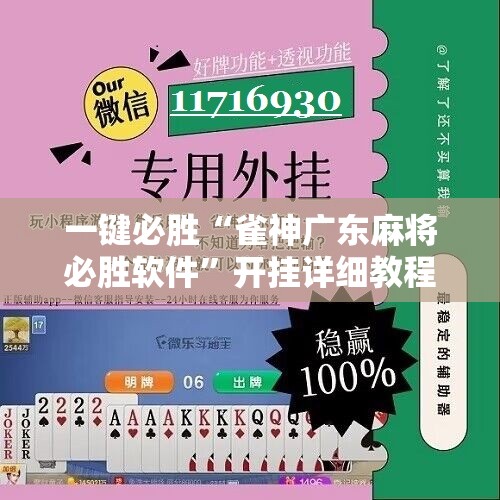 一键必胜“雀神广东麻将必胜软件	”开挂详细教程