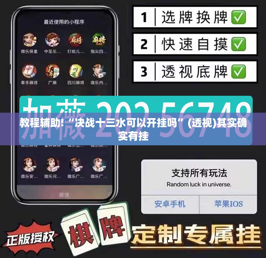 教程辅助!“决战十三水可以开挂吗”(透视)其实确实有挂