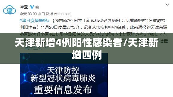 天津新增4例阳性感染者/天津新增四例