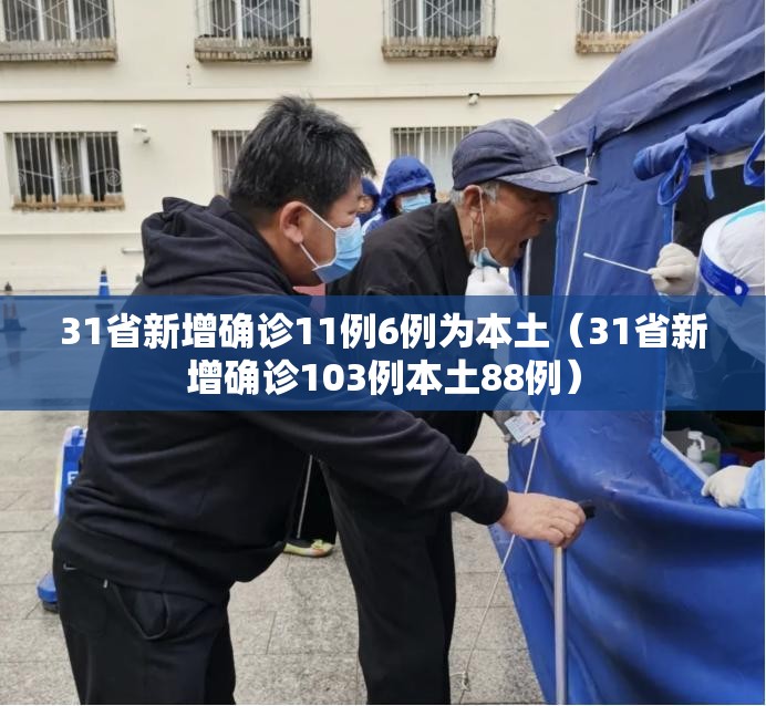 31省新增确诊11例6例为本土（31省新增确诊103例本土88例）