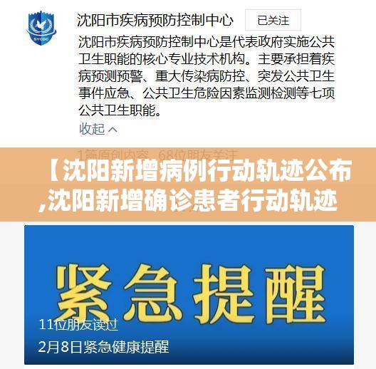 【沈阳新增病例行动轨迹公布,沈阳新增确诊患者行动轨迹】