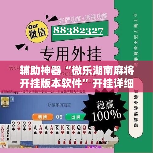 辅助神器“微乐湖南麻将开挂版本软件”开挂详细教程