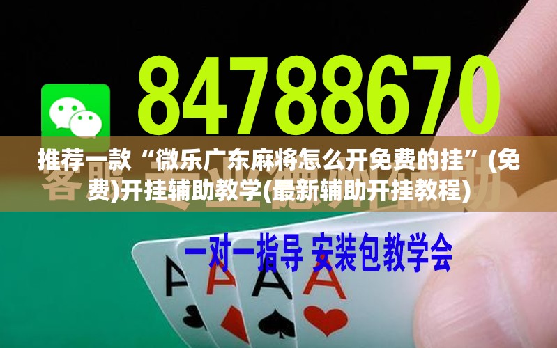 推荐一款“微乐广东麻将怎么开免费的挂”(免费)开挂辅助教学(最新辅助开挂教程)