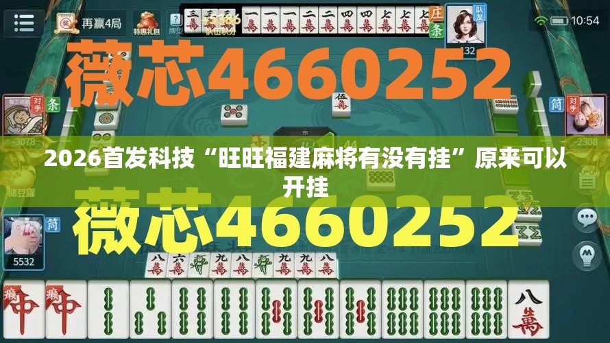 2026首发科技“旺旺福建麻将有没有挂”原来可以开挂