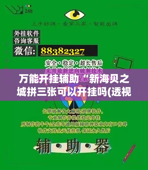 万能开挂辅助“新海贝之城拼三张可以开挂吗(透视)”开挂辅助脚本+详细开挂安装教程